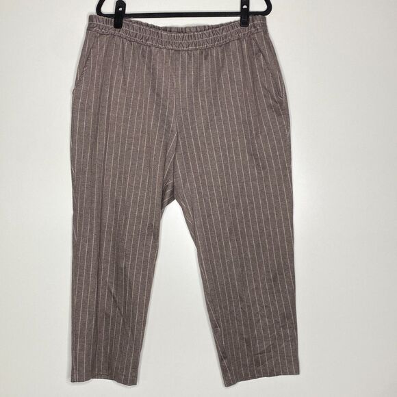 A New Day Stripe High Rise Tapered Knit Stretch Pants Women's Size XXL - Picture 7 of 7